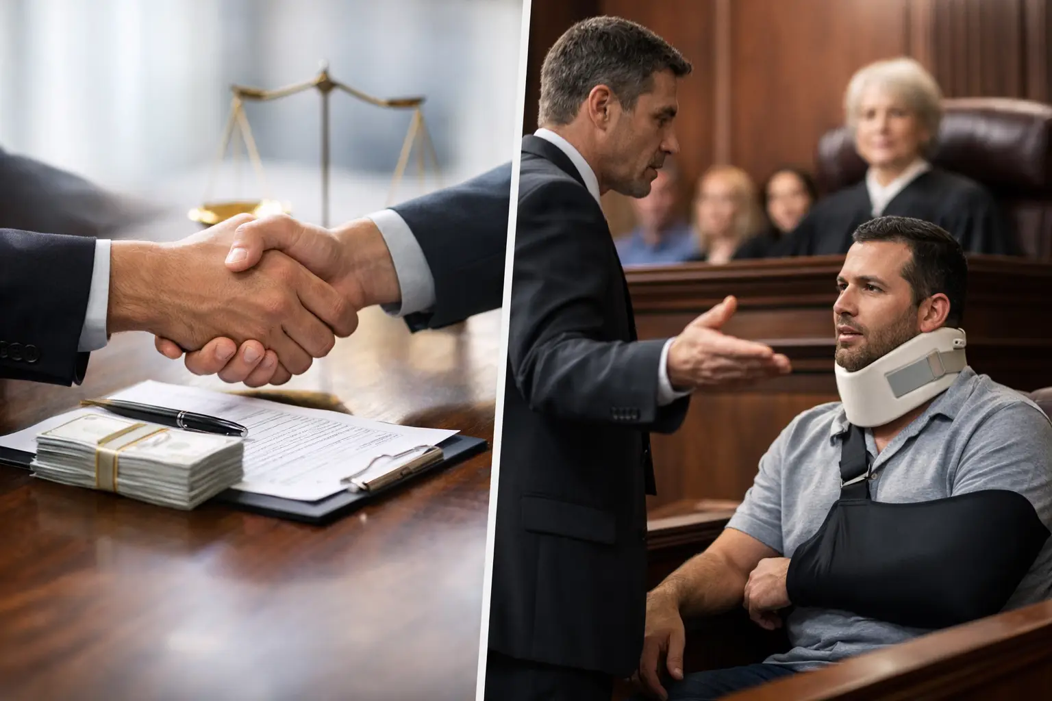 Featured image for “Settlement Versus Trial Injury Case: Which Wins?”